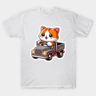 cat in a truck T-Shirt